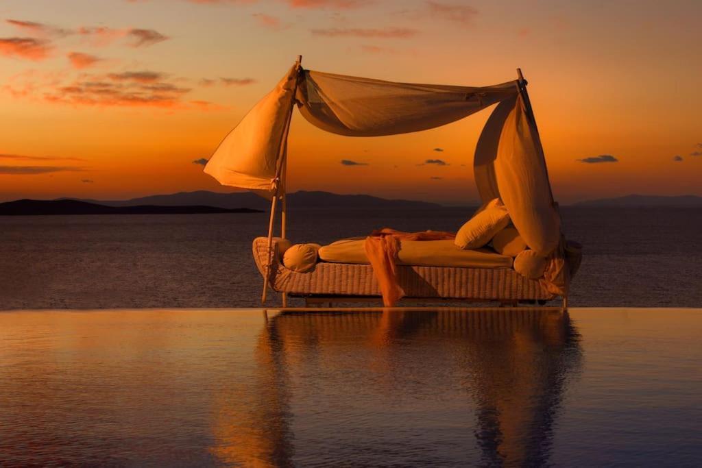 Mykonos Sea View Luxury Villa By Calypso Sunset Villas Mykonos Town Ngoại thất bức ảnh