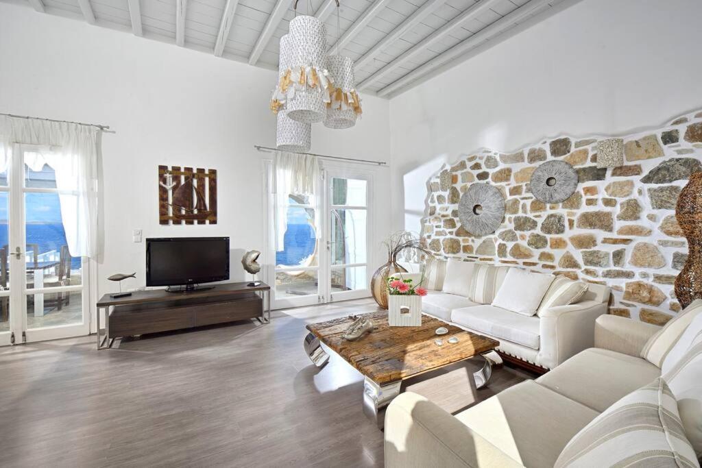 Mykonos Sea View Luxury Villa By Calypso Sunset Villas Mykonos Town Ngoại thất bức ảnh
