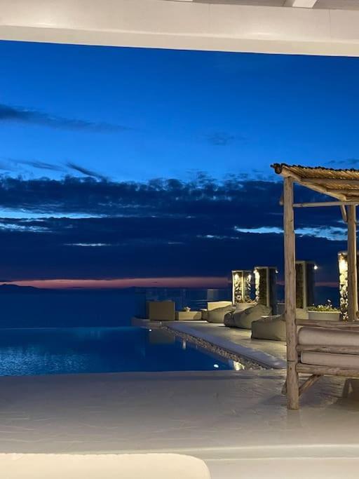 Mykonos Sea View Luxury Villa By Calypso Sunset Villas Mykonos Town Ngoại thất bức ảnh