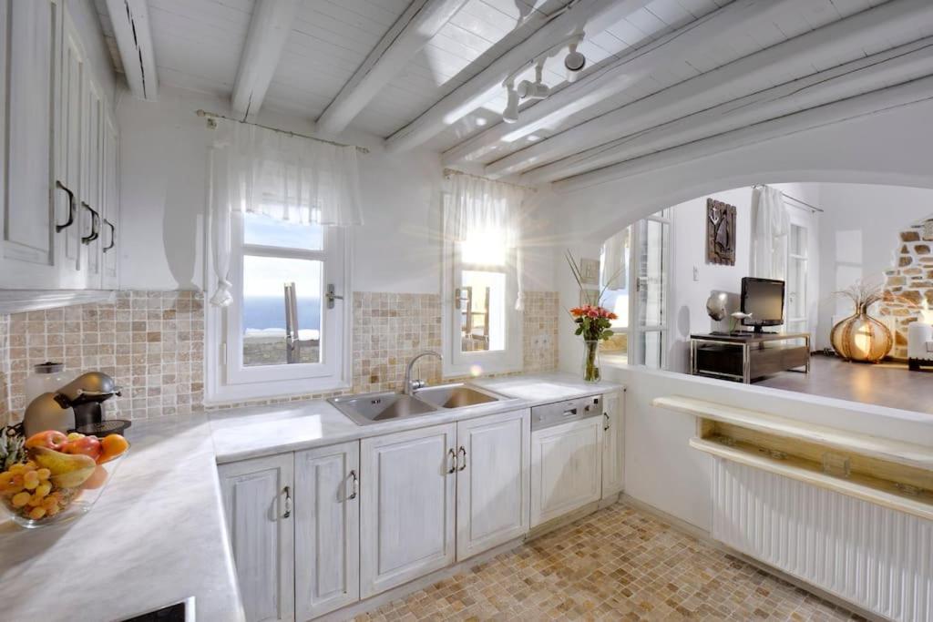 Mykonos Sea View Luxury Villa By Calypso Sunset Villas Mykonos Town Ngoại thất bức ảnh