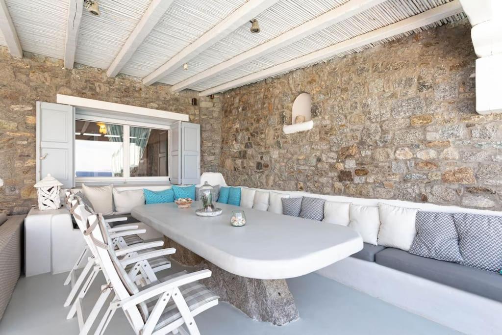 Mykonos Sea View Luxury Villa By Calypso Sunset Villas Mykonos Town Ngoại thất bức ảnh