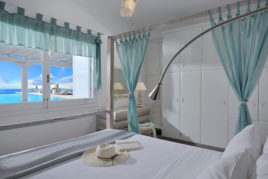 Mykonos Sea View Luxury Villa By Calypso Sunset Villas Mykonos Town Ngoại thất bức ảnh