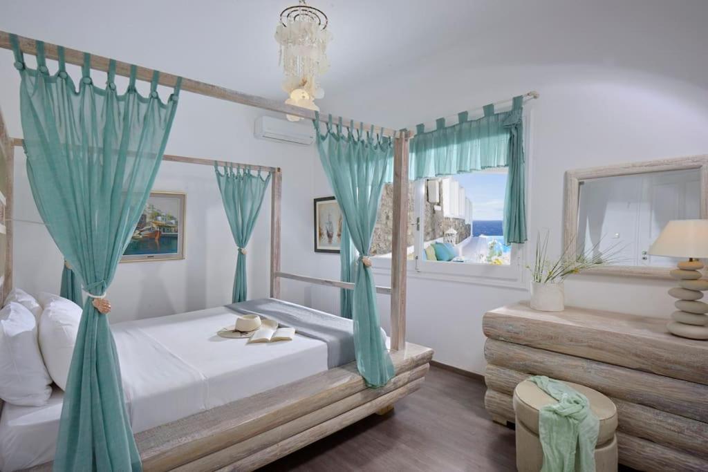 Mykonos Sea View Luxury Villa By Calypso Sunset Villas Mykonos Town Ngoại thất bức ảnh