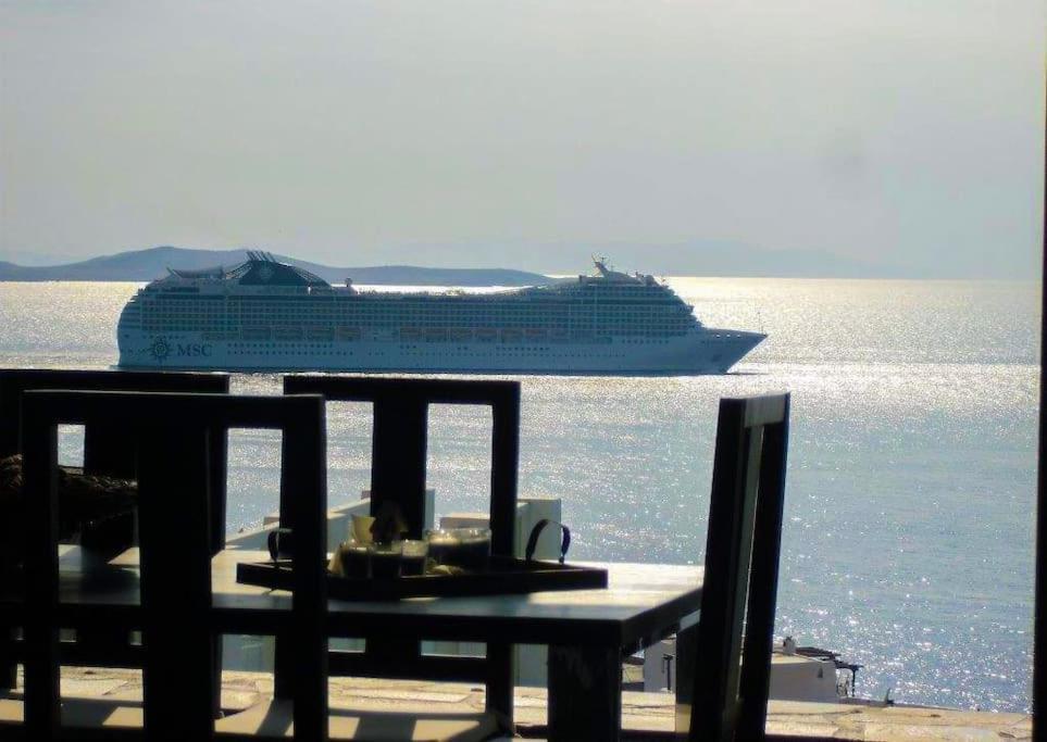 Mykonos Sea View Luxury Villa By Calypso Sunset Villas Mykonos Town Ngoại thất bức ảnh